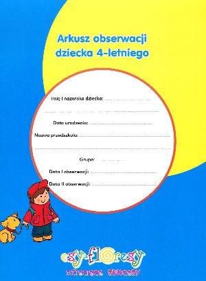 Arkusz obserwacji dziecka 4-letniego - 134225