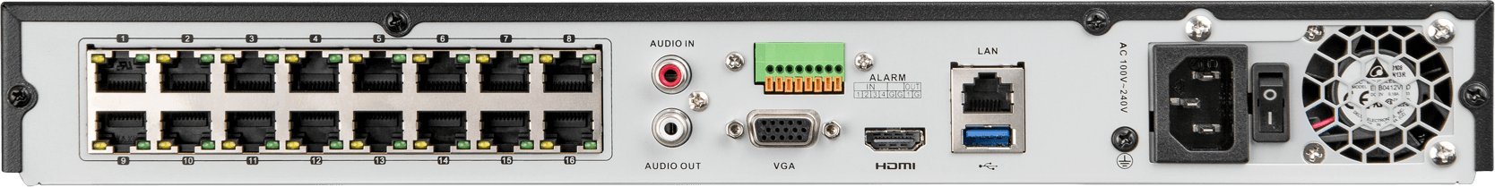 фото Мережевий відеореєстратор (NVR) BCS BCS-L-NVR1602-A-4K-16P-AI