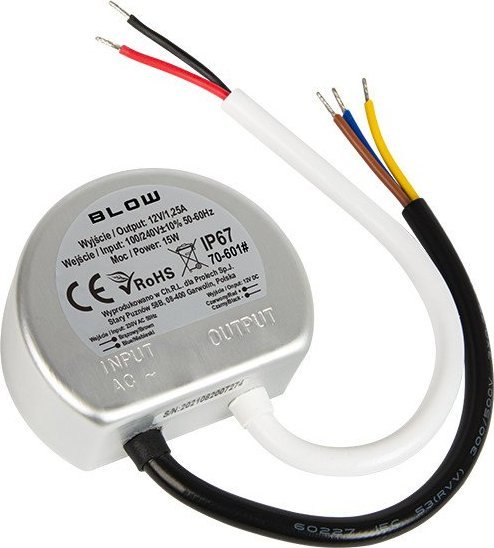 Blow 70-601# Zasilacz impulsowy dopuszkowy 12v/1,25a
