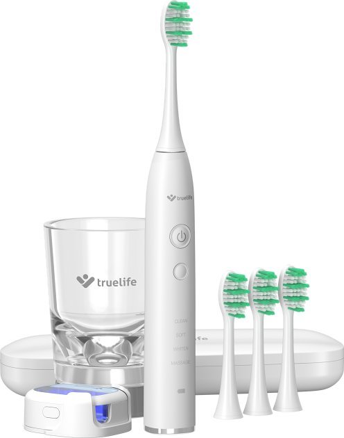 фото Електрична зубна щітка TrueLife SonicBrush GL UV White