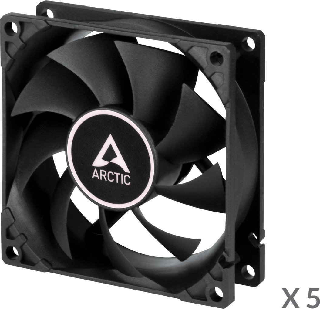 фото Вентилятор Arctic F8 PWM PST Black 5-pack (ACFAN00261A))