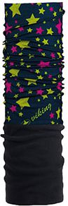 Viking Bandana Kids Fleece outside 3223 czarno-wielokolorowa (440/18/3223/19/UNI)
