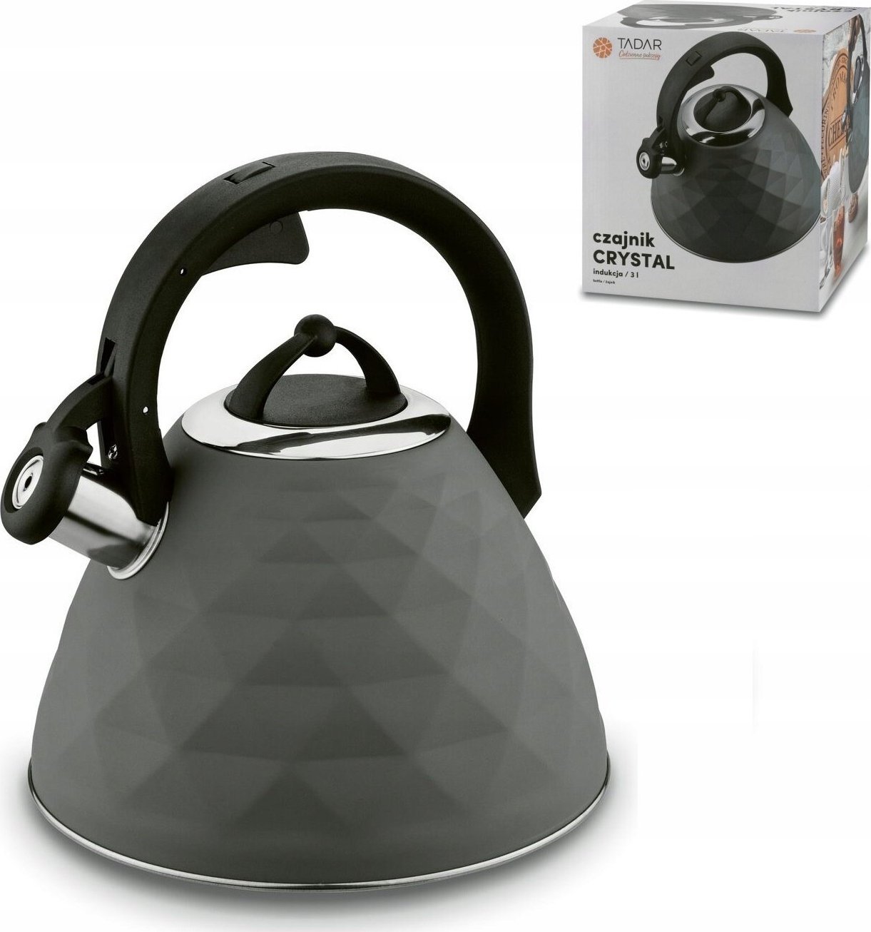 фото Чайник Tadar Crystal Gray Matt