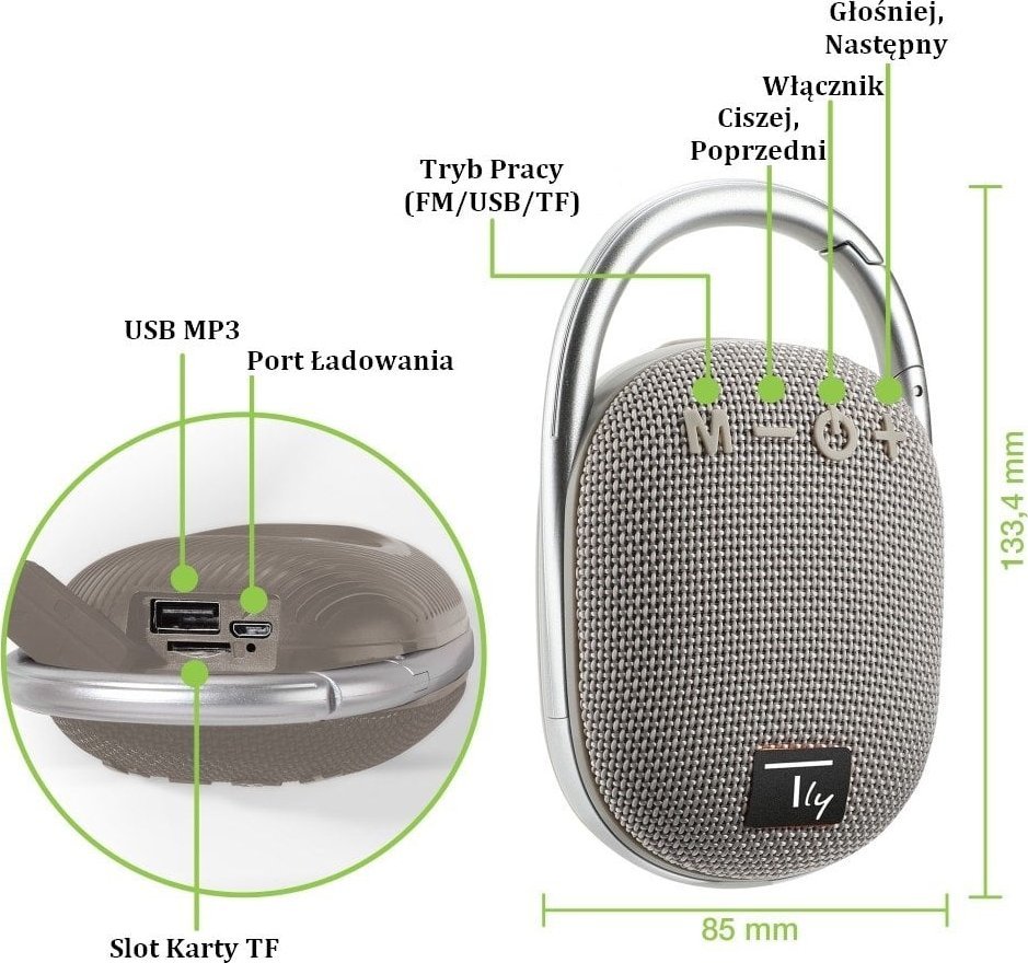 фото Портативна колонка Techly 365696