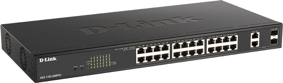 фото Коммутатор управляемый уровня 2 D-Link DGS-1100-26MPV2/E