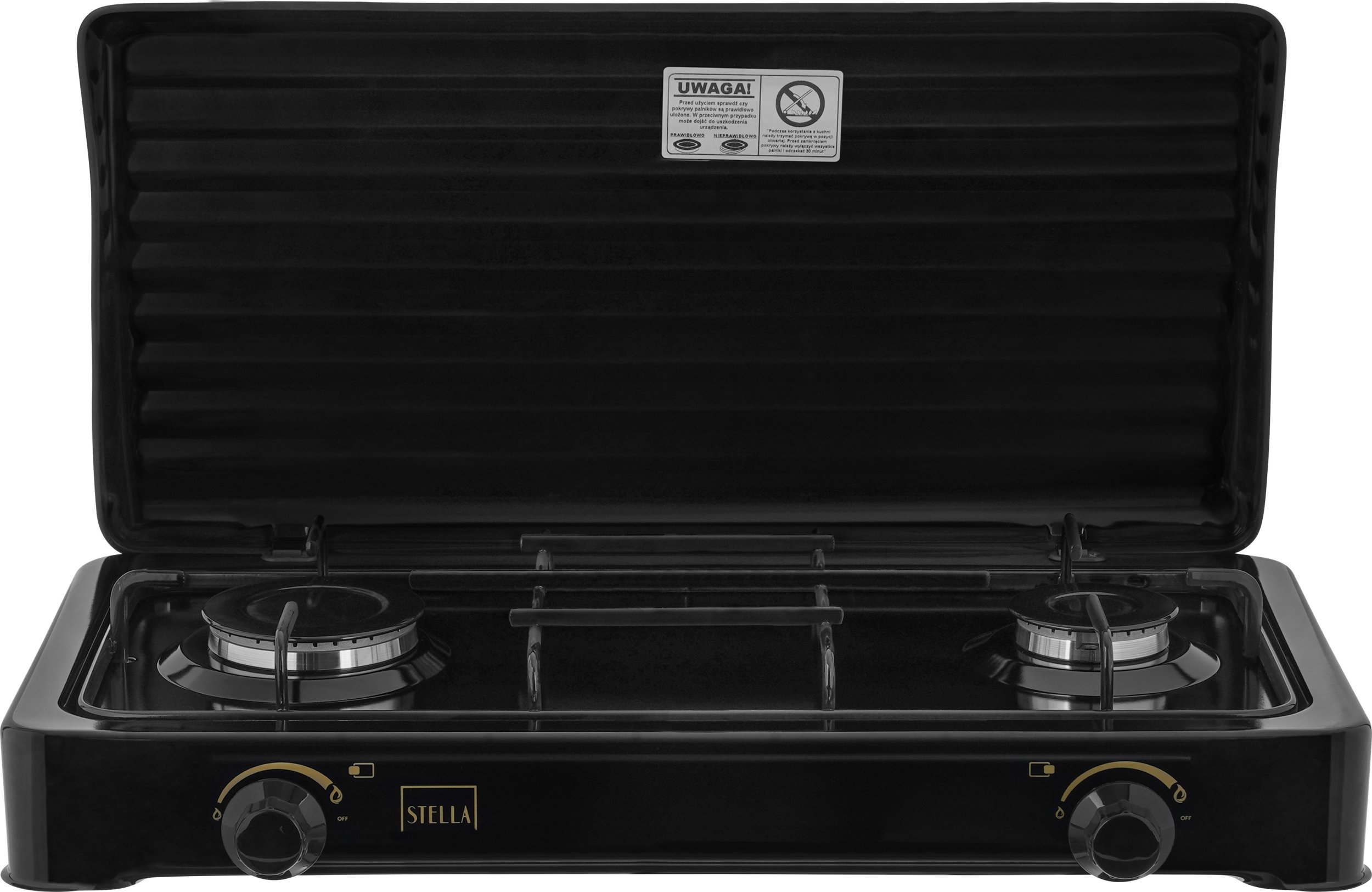 фото Настільна плита Stella STKGC-02 Black