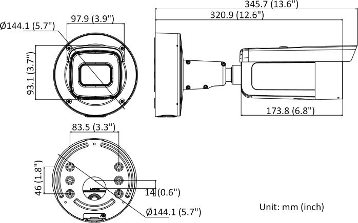 фото IP-камера відеоспостереження Hikvision DS-2CD2747G2-LZS (C) (3.6-9 мм)