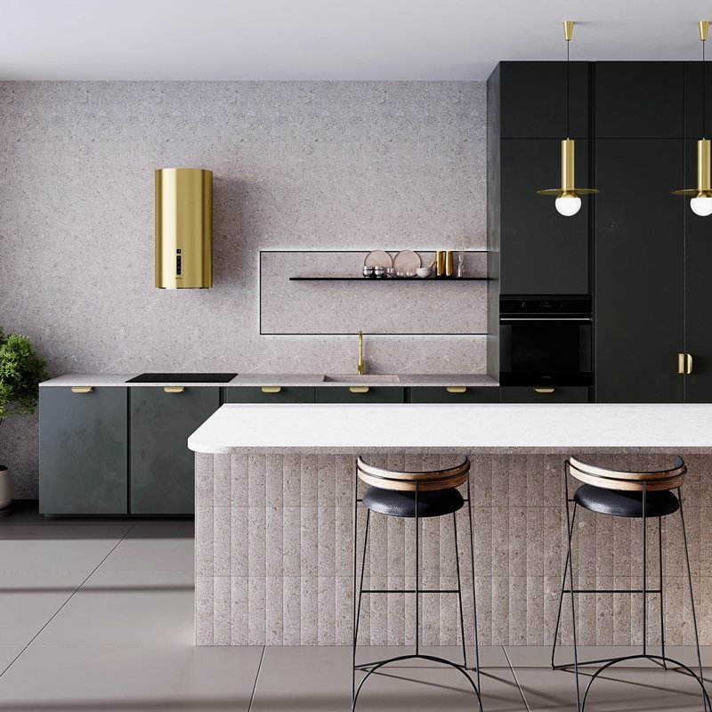 фото Витяжка декоративна Globalo Heweno 39.3 Light Gold Mat