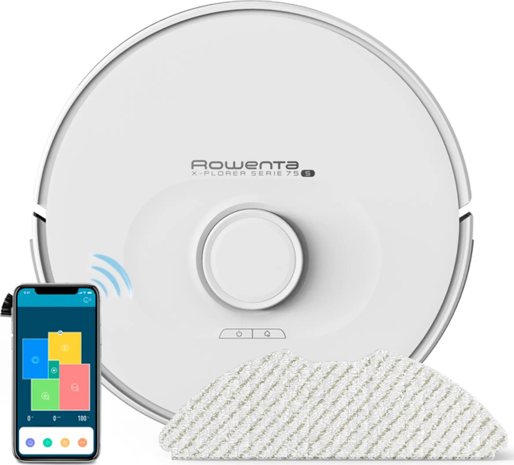 фото Робот-пилосос з вологим прибиранням Rowenta X-PLORER Serie 75 S RR8567WH