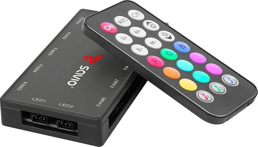 фото Вентилятор Savio FAN-01 ARGB Black 4-pack (SAVGFAN-01)