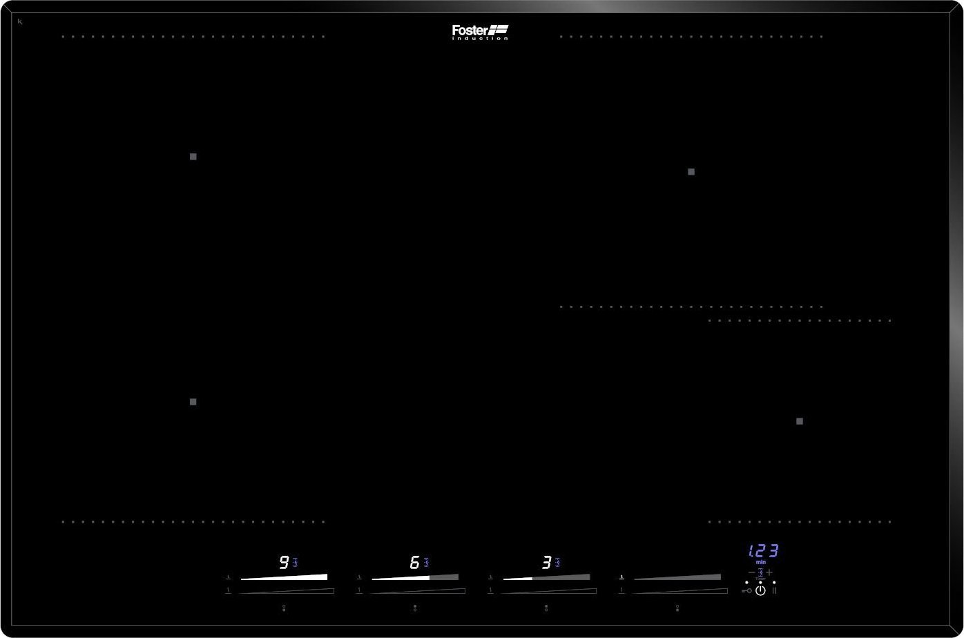 фото Індукційна варильна поверхня Foster KE Induction HOB 4P Black (7382645)