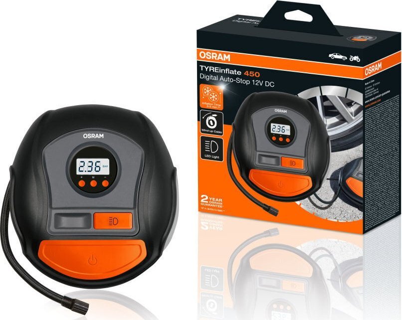 фото Автомобільний компресор (електричний) Osram Tyre Inflate 450 OTI450