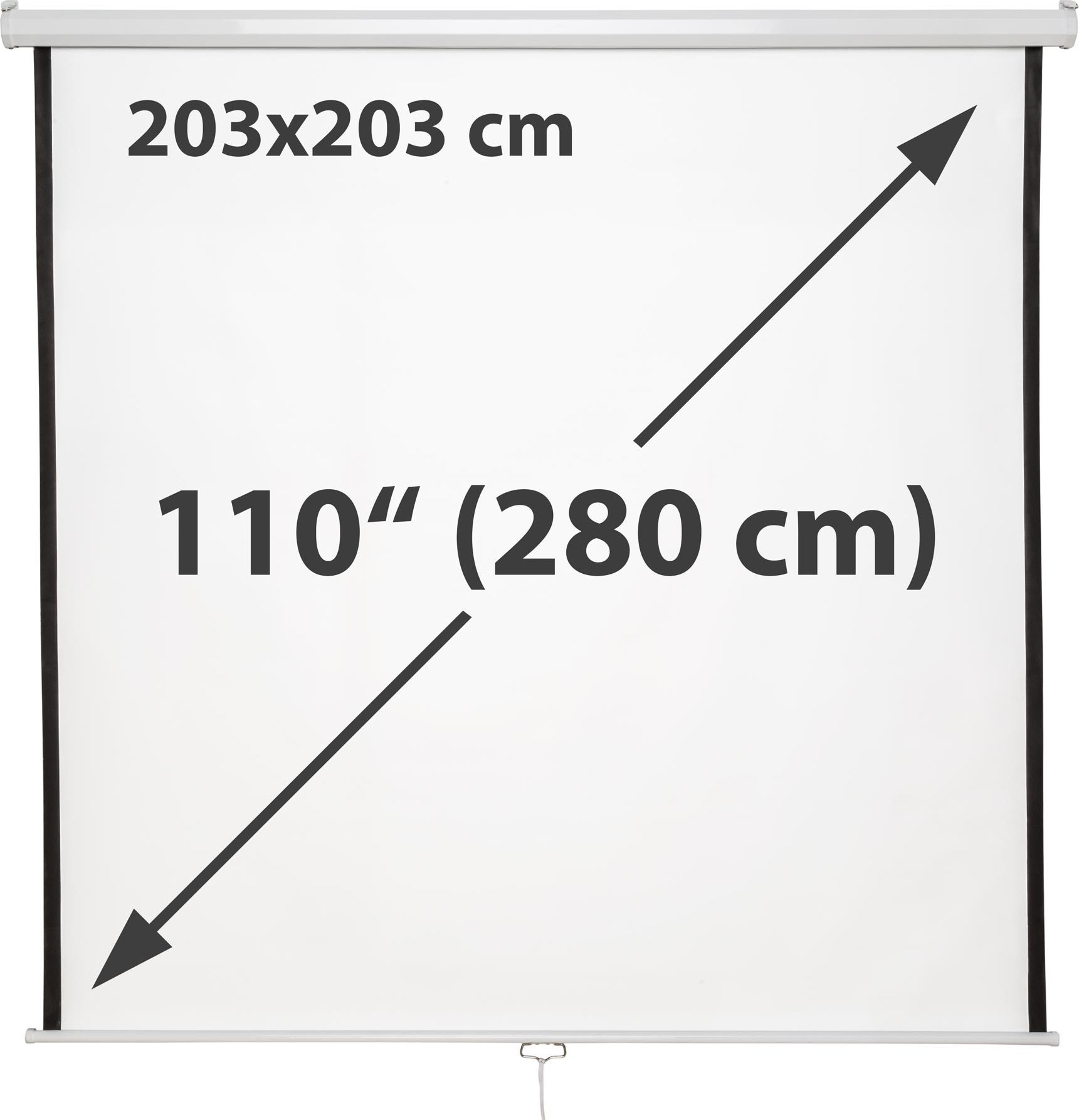 фото Проекційний екран Tectake 402083