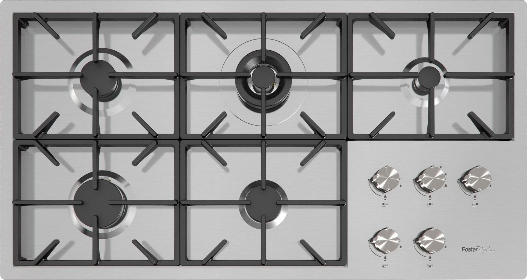 фото Газова варильна поверхня Foster MILANO 5G HOB Flush Mount (7638000)