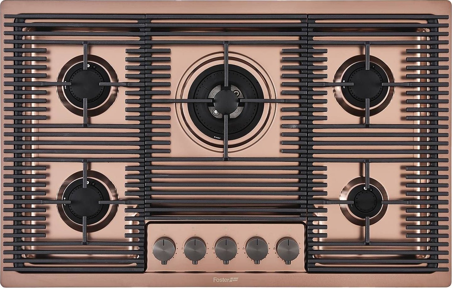 фото Газова варильна поверхня Foster Milanello HOB 5G F.M.Copper (7682008)
