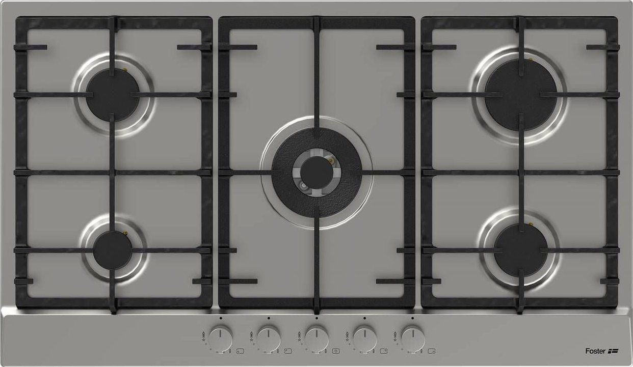 фото Газова варильна поверхня Foster Hob 5 Steel (7017032)