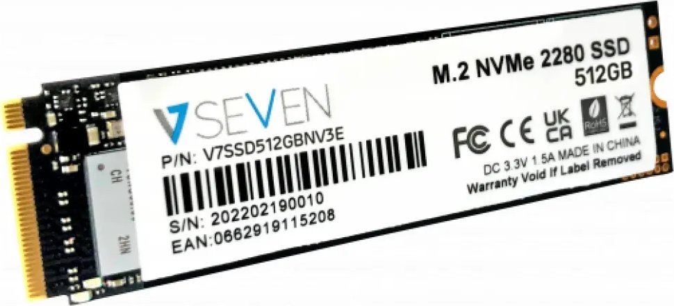 фото SSD накопичувач V7 NVME Gen3x4 512 GB (V7SSD512GBNV3E)