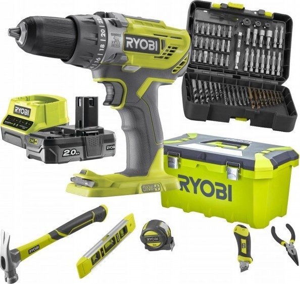 фото Набір інструментів Ryobi R18PD3-120TAH