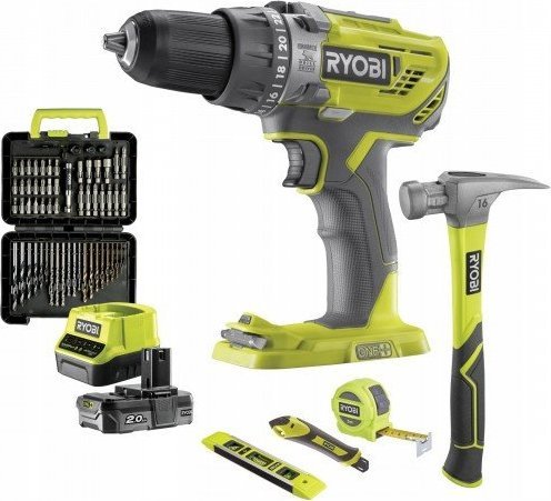 фото Набір інструментів Ryobi R18PD3-120TAH