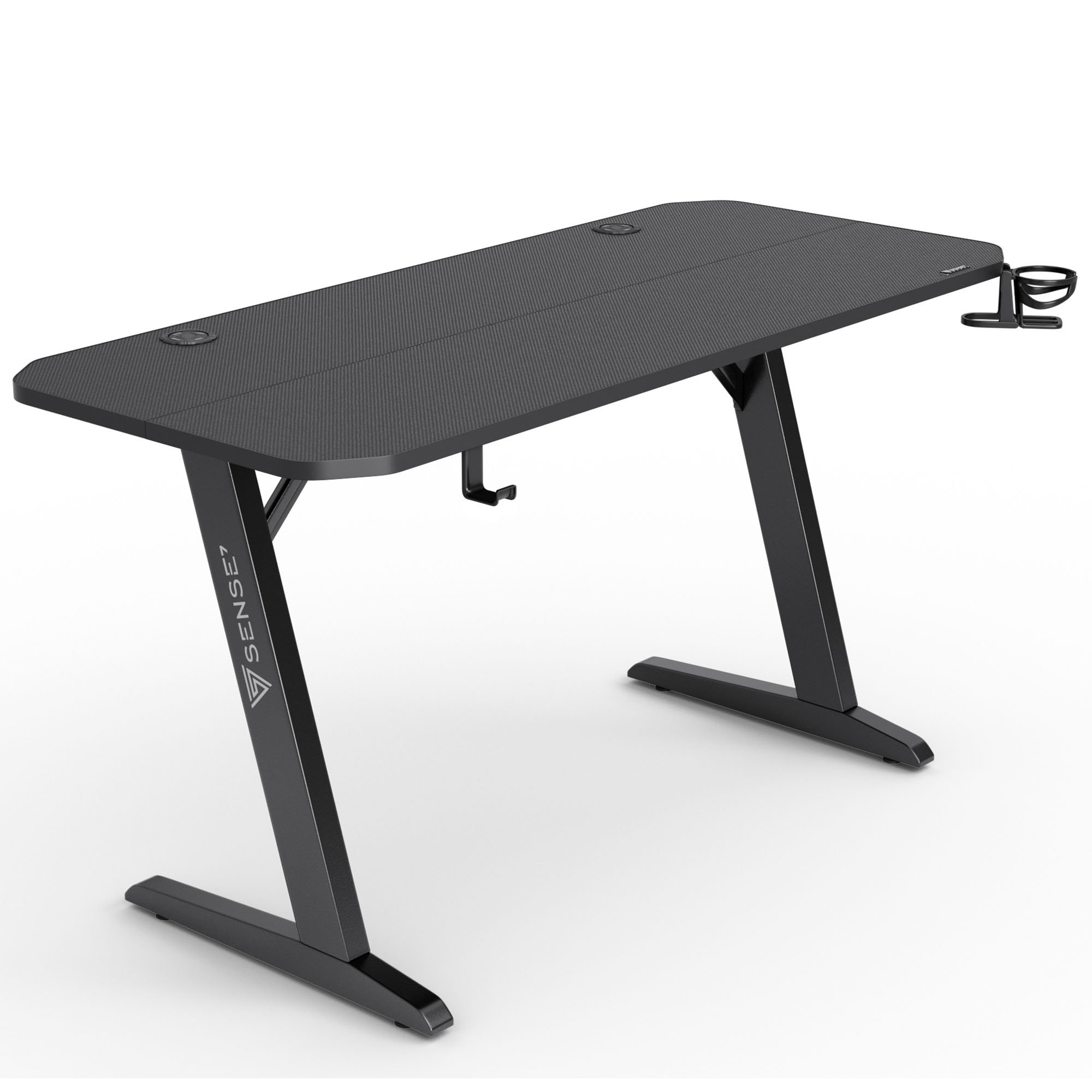 фото Геймерський ігровий стіл Sense7 Nomad Basic 140x60 Black
