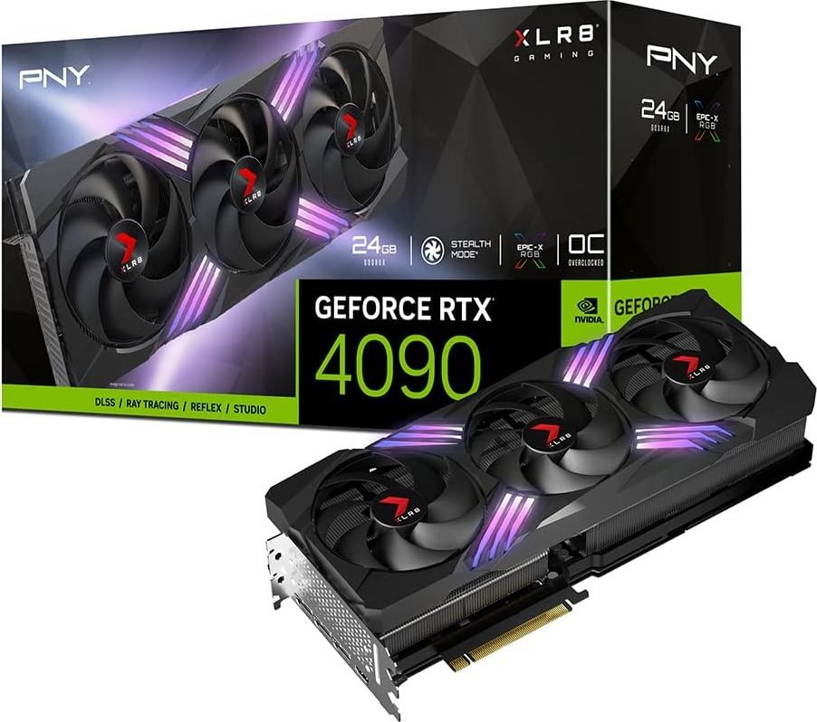 фото Відеокарта PNY GeForce RTX 4090 24 GB OC XLR8 Gaming Verto EPIC-X RGB TF (VCG409024TFXXPB1-O)