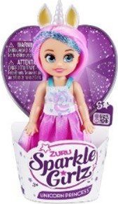 Sparkle Girlz Lalka 4.7 cala Księżniczka Jednorożec Babeczka 48 sztuk