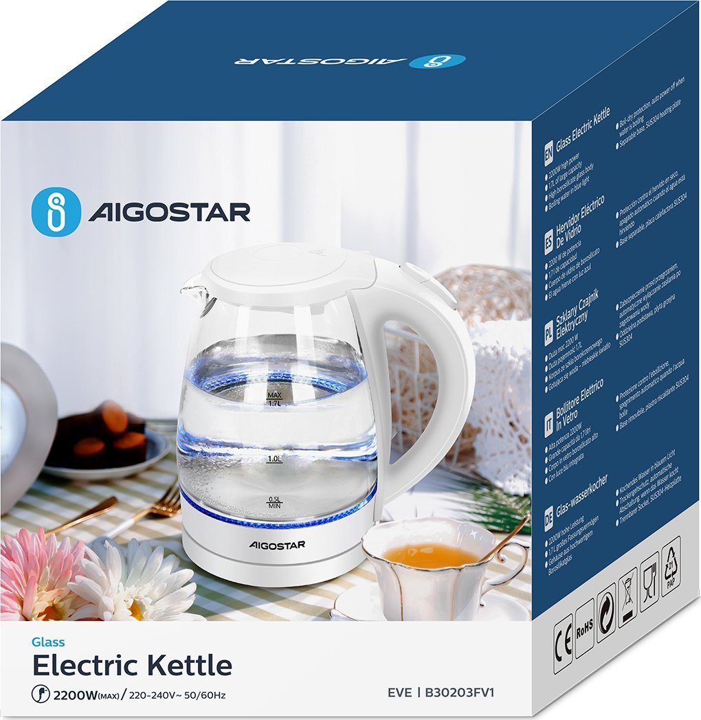 фото Електрочайник Aigostar B30203FV1