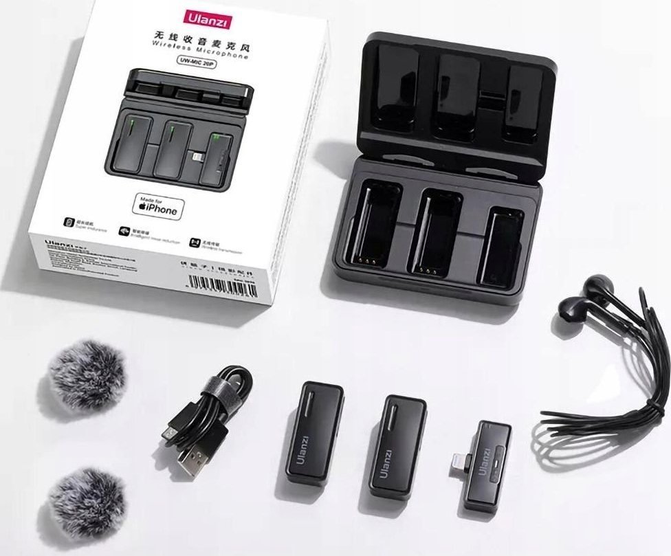 фото Мікрофонна радіосистема для смартфонів Ulanzi UW-MIC 20P Lightning (UV-3078)