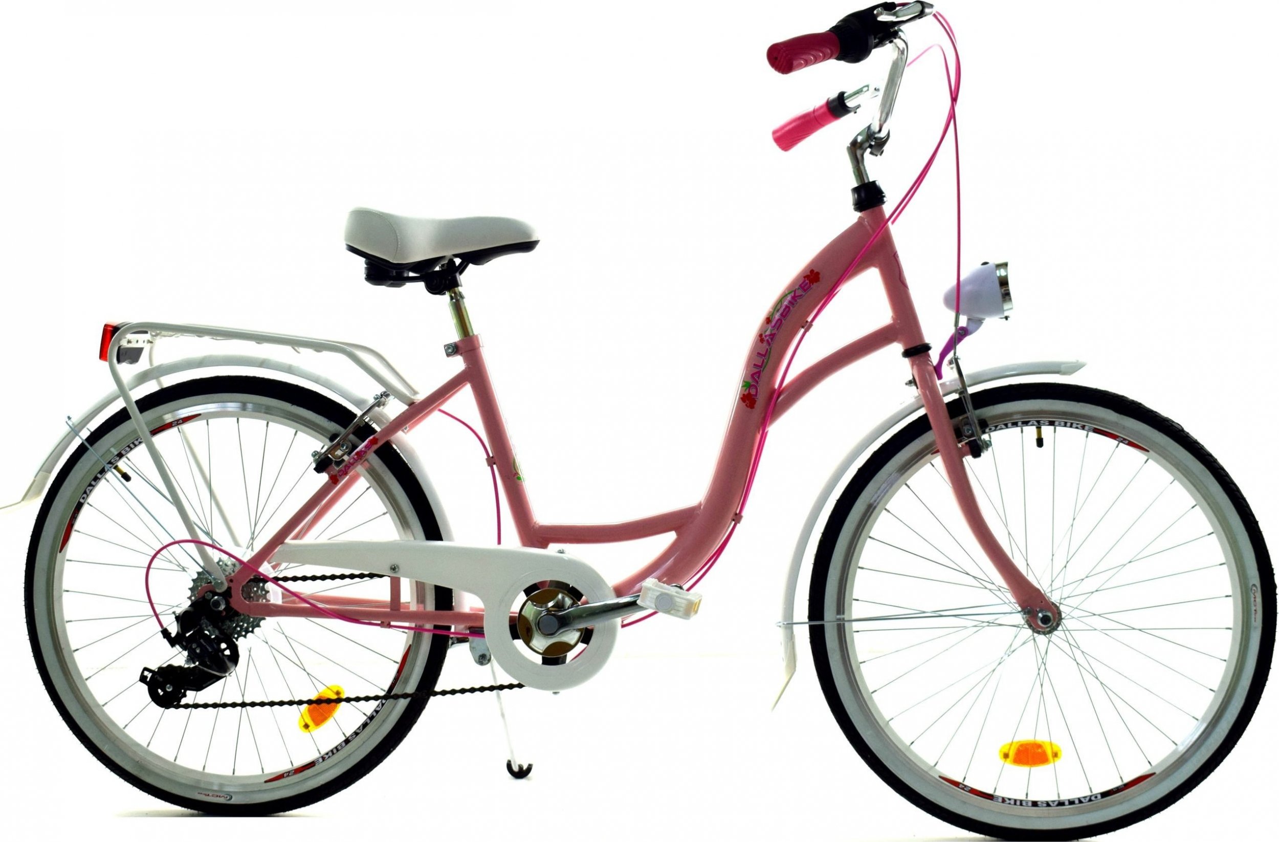 фото Велосипед міський Dallas City Junior 24 6spd Pink/White