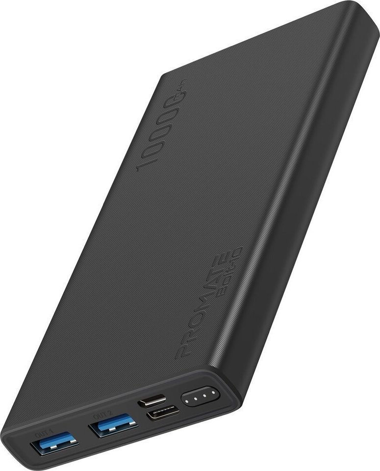 фото Зовнішній акумулятор (павербанк) Promate Bolt-10 10000mAh Black