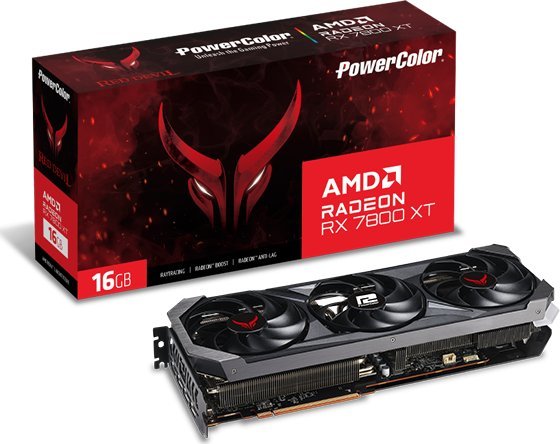 фото Відеокарта PowerColor Radeon RX 7800 XT 16GB Red Devil (RX 7800 XT 16G-E/OC)