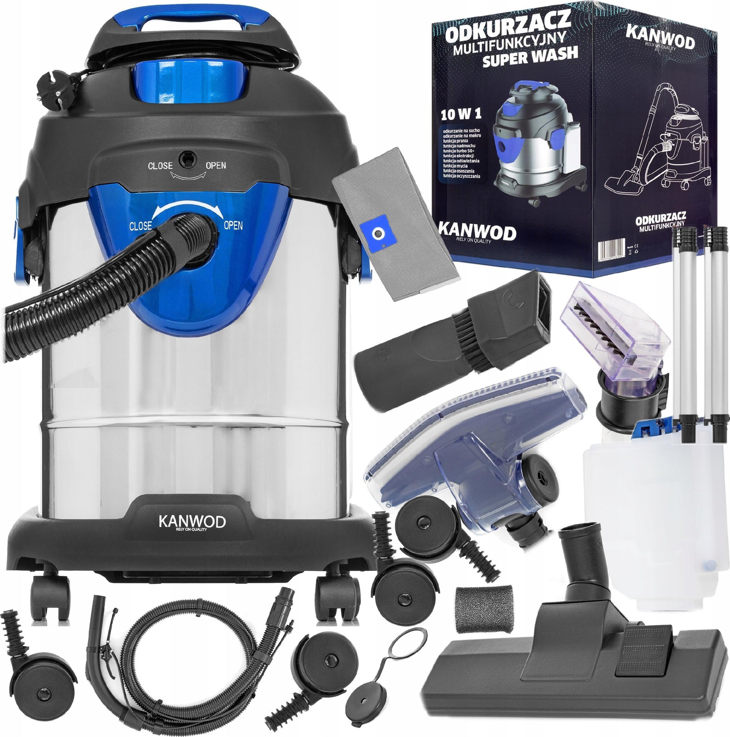 фото Будівельний пилосос Kanwod Superwash 10W1V1