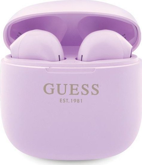 фото Навушники TWS Guess Classic EST Logo Purple (GUTWST26PSU)
