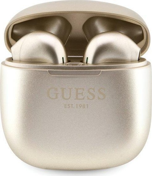 фото Навушники TWS Guess Classic EST Logo Gold (GUTWST26PSD)
