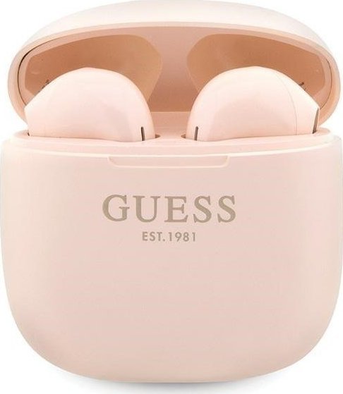 фото Навушники TWS Guess Classic EST Logo Pink (GUTWST26PSP)