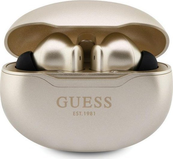 фото Навушники TWS Guess Classic Logo Gold (GUTWST50ED)