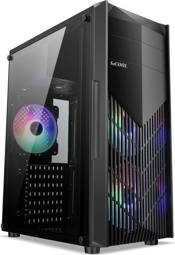 фото Корпус 1Stcool Monster RGB Black (MD-MONSTER-AU-USB3-TS)