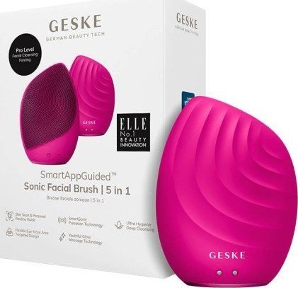 фото Звукова щітка для обличчя Geske Sonic Facial Brush 5 in 1 Magenta (GK000010MG01)