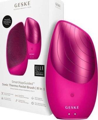 фото Звукова термощітка для обличчя Geske Sonic Thermo Facial Brush 6 in 1 Magenta (GK000007MG01)