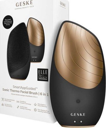 фото Звукова термощітка для обличчя Geske Sonic Thermo Facial Brush 6 in 1 Gray (GK000007GY01)