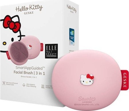 фото Прилад для очищення обличчя Geske Facial Brush 3 в 1 by Hello Kitty Pink (HK000017PI01)