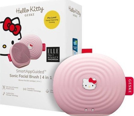 фото Прилад для очищення обличчя Geske Sonic Facial Brush 4 in 1 by Hello Kitty Pink (HK000011PI01)