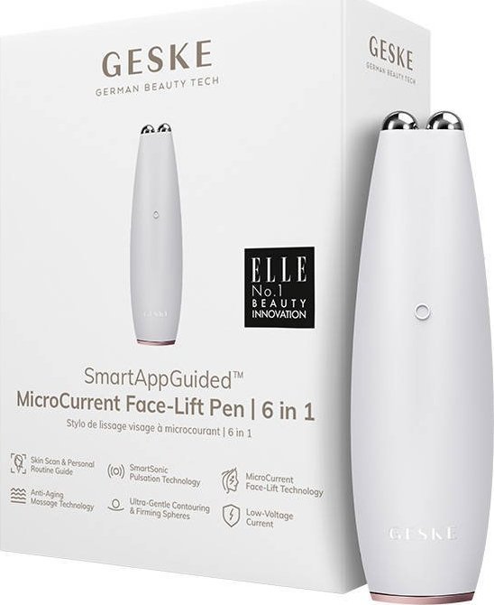 фото Мікрострумовий масажер Geske MicroCurrent Face-Lift Pen 6 in 1 Starlight (GK000013SL01)