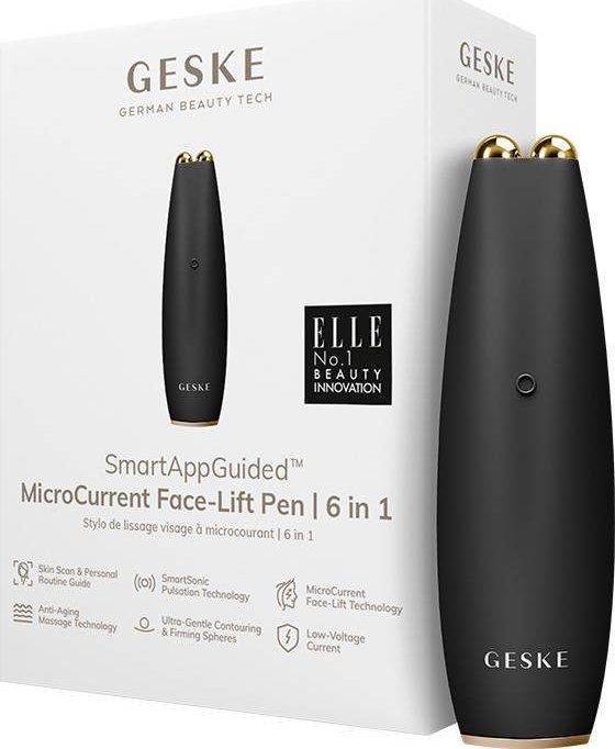 фото Мікрострумовий масажер Geske MicroCurrent Face-Lift Pen 6 in 1 Gray (GK000013GY01)