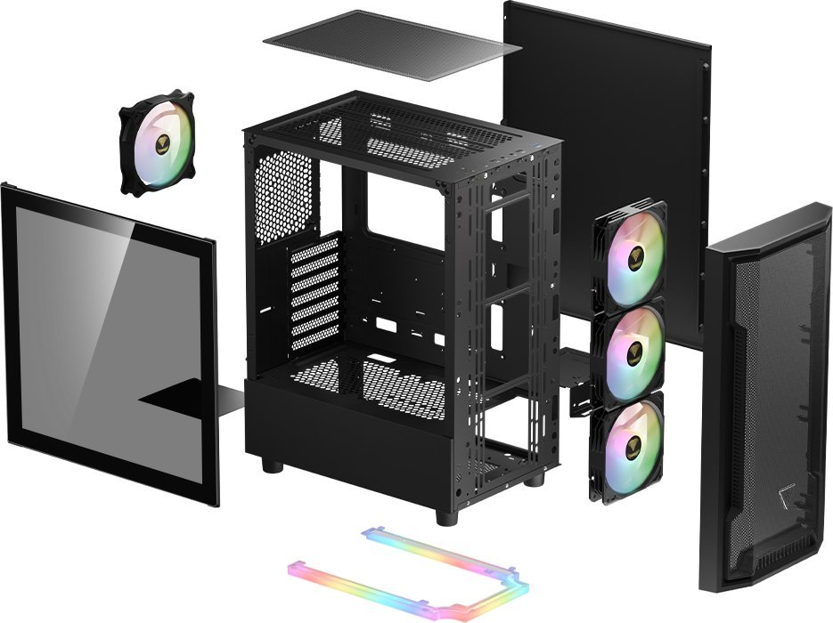 фото Корпус Gamdias Athena M6 Lite ARGB Black (16331-92443-40000-G)