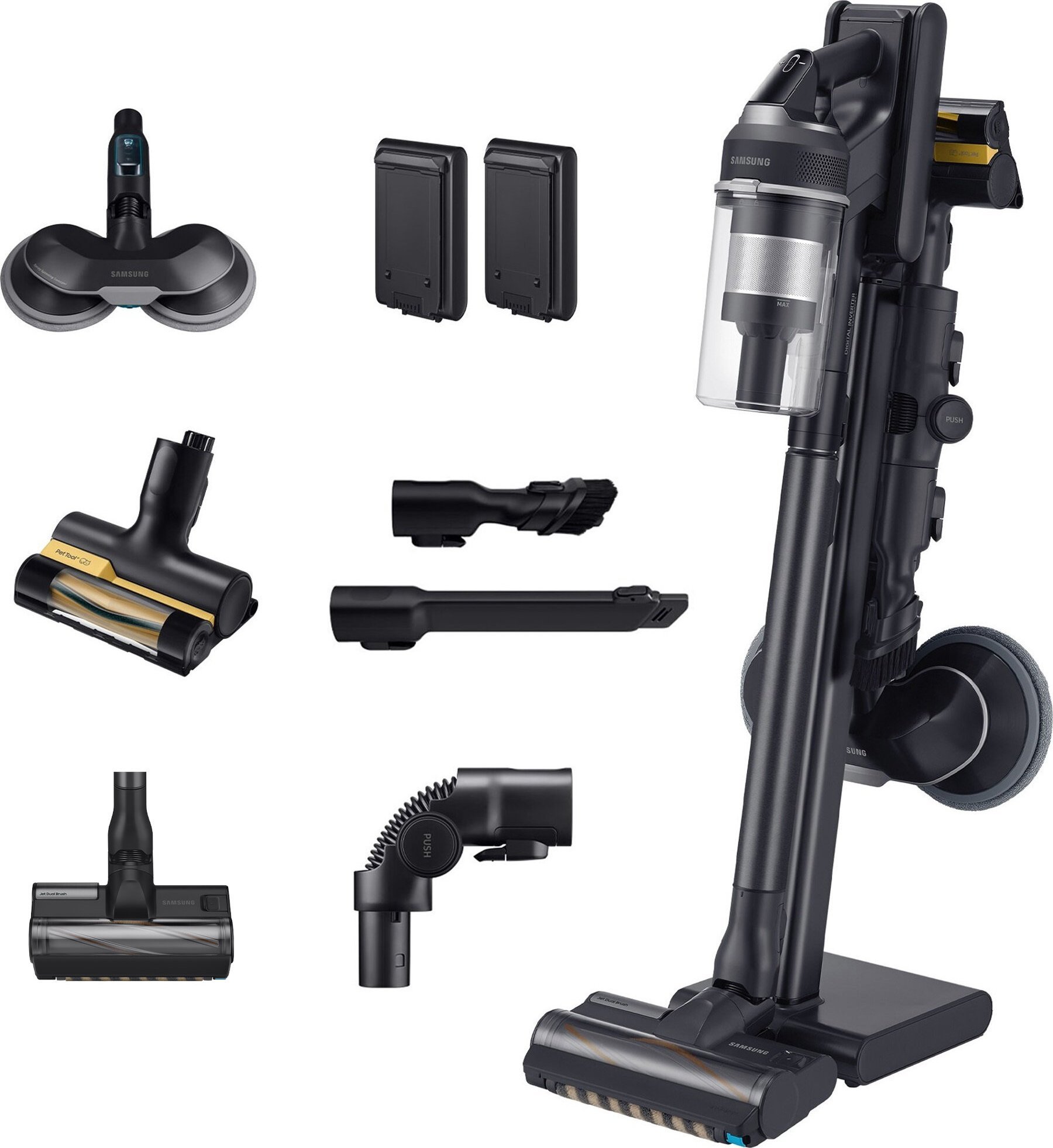 фото Вертикальний + ручний пилосос (2в1) Samsung Jet 95 Pro Extra VS20C9557TK/GE