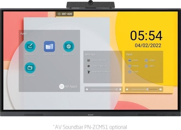 фото Інтерактивна дошка Sharp PN-L752B (60005558)