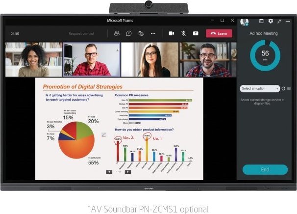 фото Інтерактивна дошка Sharp PN-L752B (60005558)