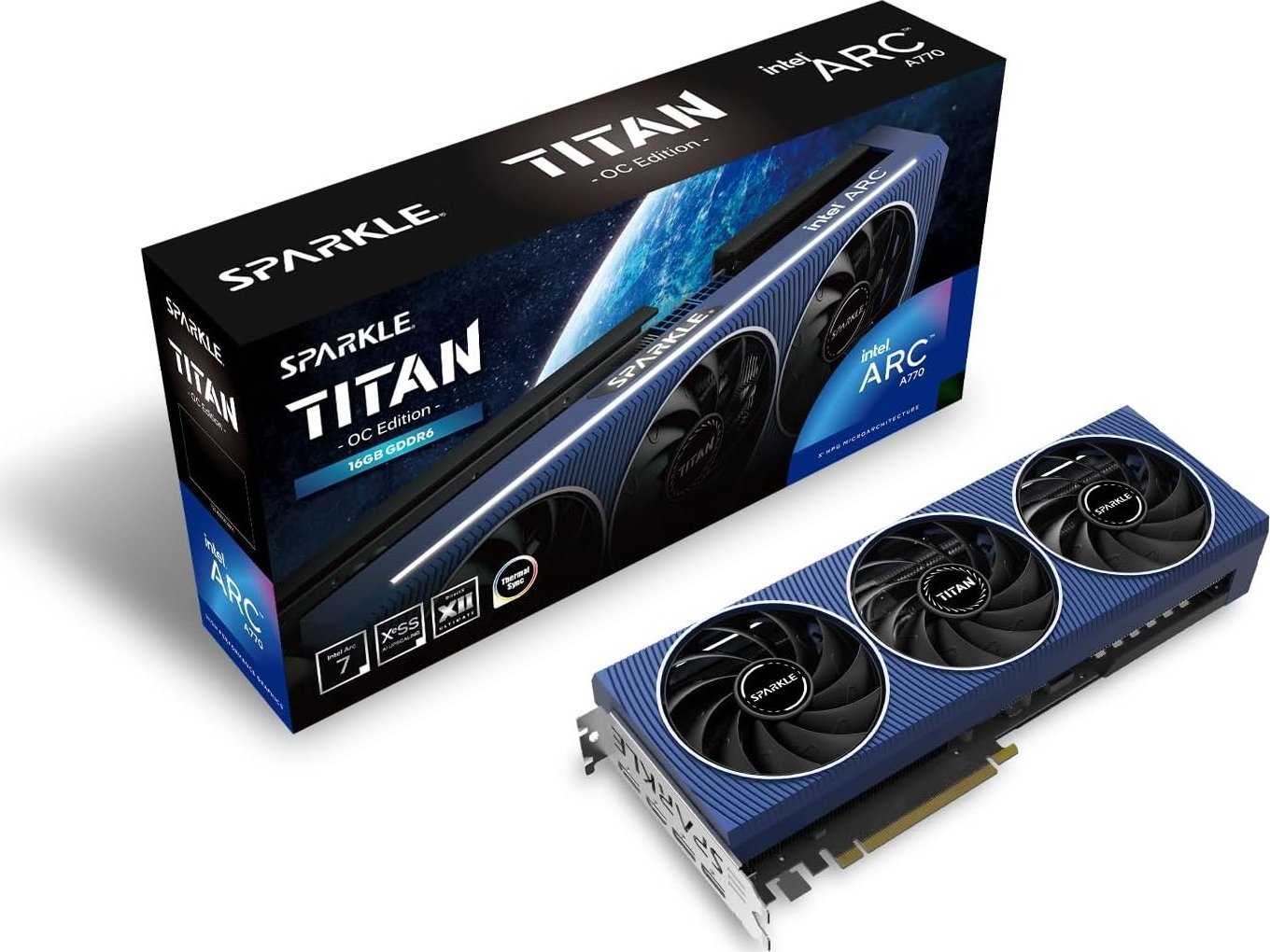 фото Відеокарта Sparkle Arc A770 Titan OC Edition 16GB GDDR6 (SA770T-16GOC)