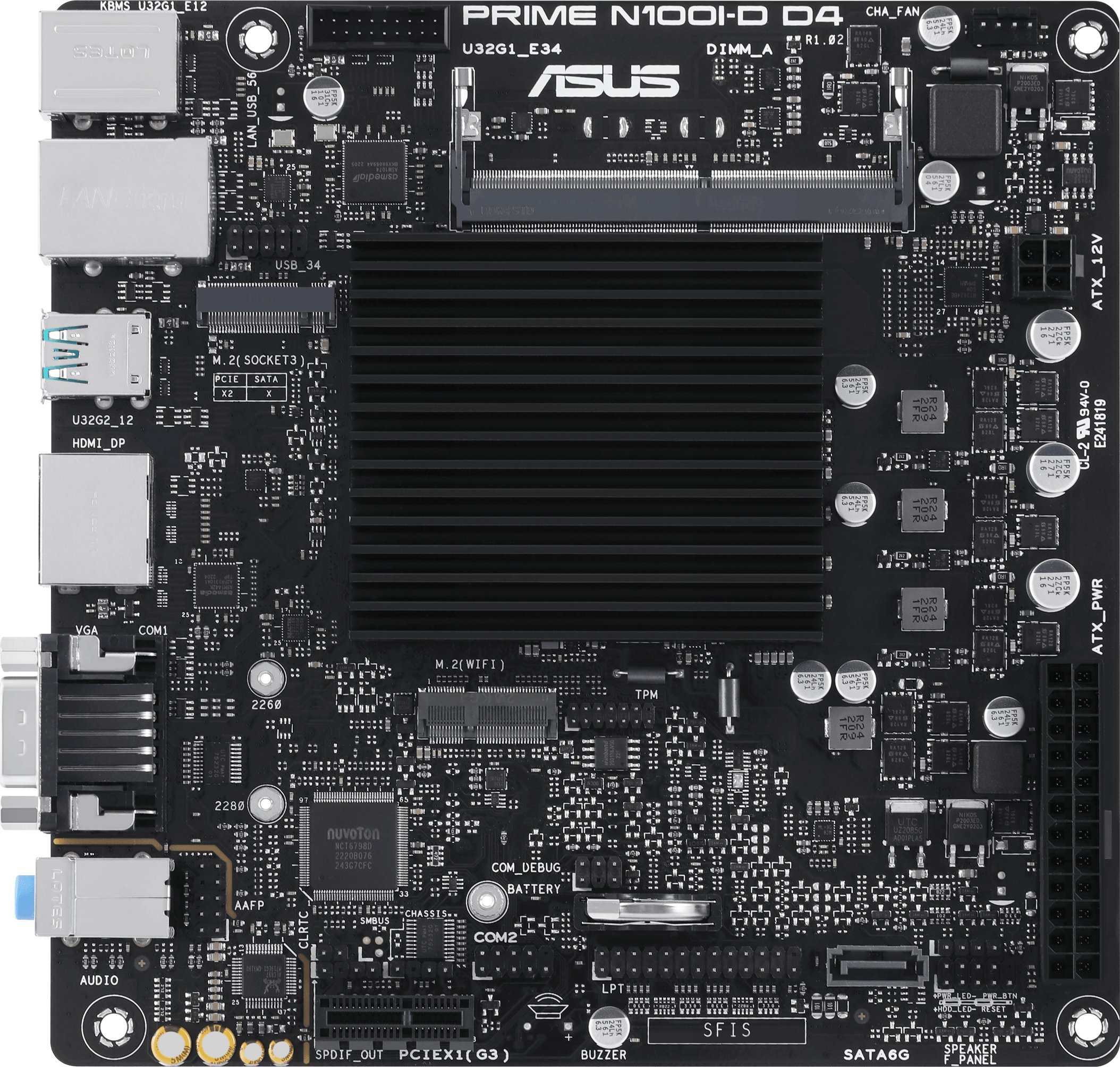 фото Материнська плата Asus Prime N100I-D D4-CSM